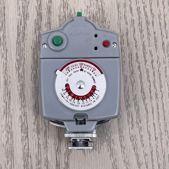 Vintage Ricoh Riken Camera Flash Unit BC-605 Bulb Cord Zippered Storage Case Box - Picture 4 of 16